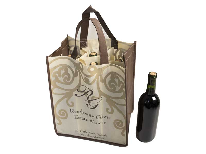 Custom Reusable Wine Carry Bag